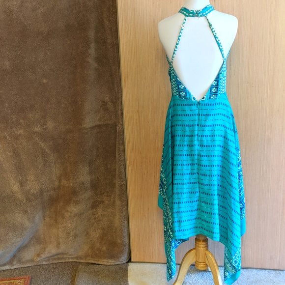 BCBG MaxAzaria Asymmetrical Halter Dress - Picture 3 of 7